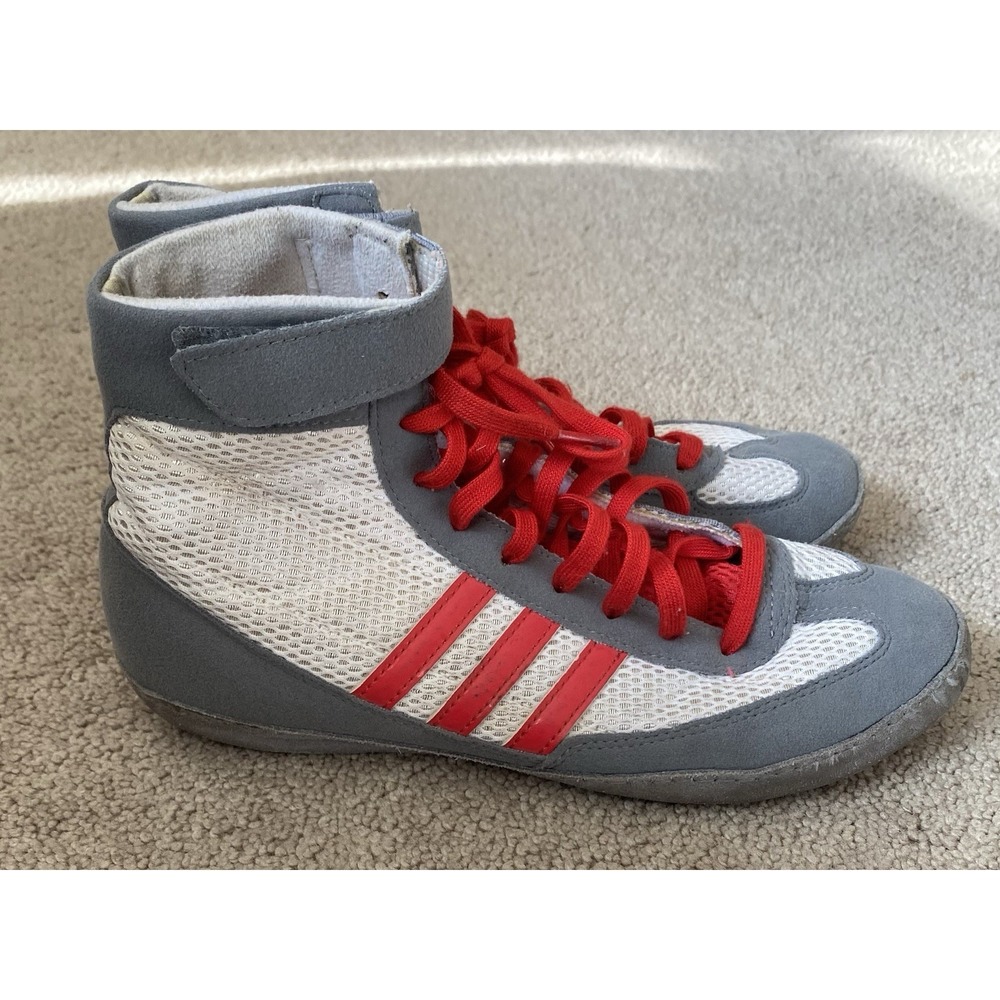 Adidas Combat Speed 4 OG 2016 Wrestling Shoes Grey Red White Size 5.5